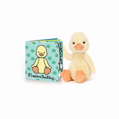 Jellycat If I were a Duckling Board and Bashful Duckling Medium USA | 54832IGRS